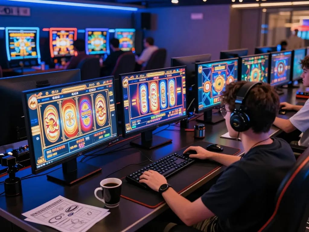 A player engages with AGENSLOT188 online slots, showcasing excitement and responsible gaming tactics with jaeyongkim highlighted in the action.