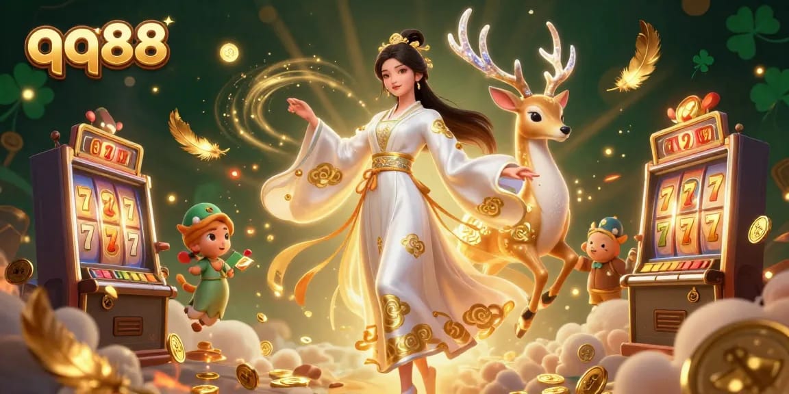 Experience the excitement of qq88 with vibrant casino-themed elements and a beautiful 3D illustration.