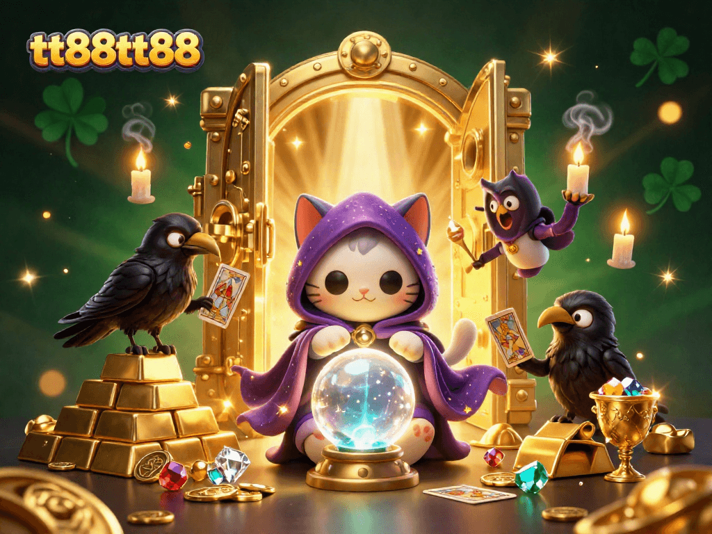 Engage with tt88tt88’s fortune teller experience in an enchanting casino realm.