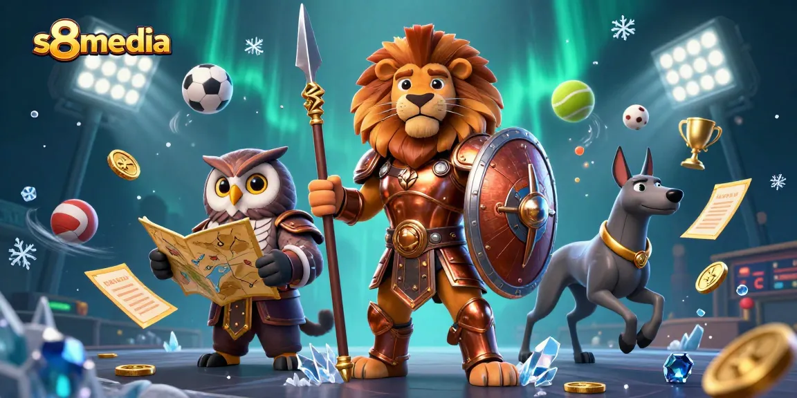 Experience thrilling betting with s8media in this dynamic casino scene featuring sports elements.