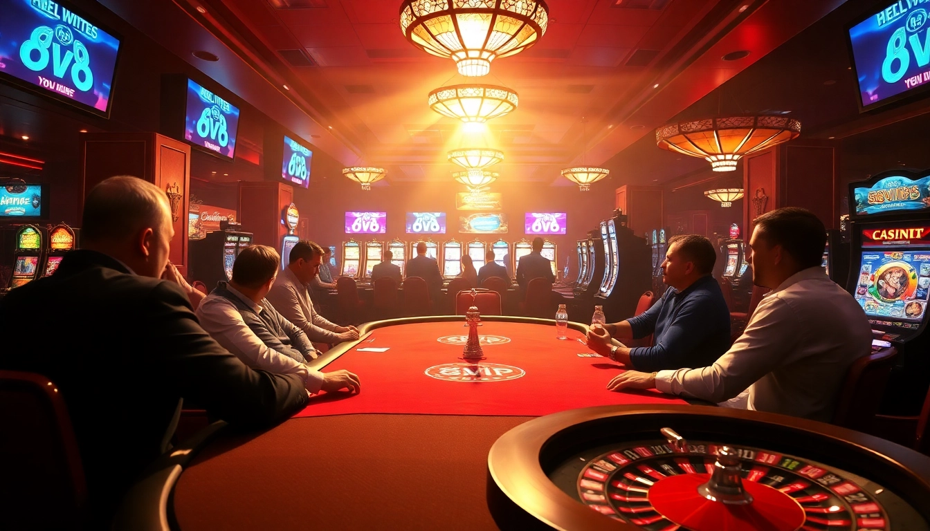 Experience the thrill of 68VIP casino with intense poker action and vibrant slot machines.
