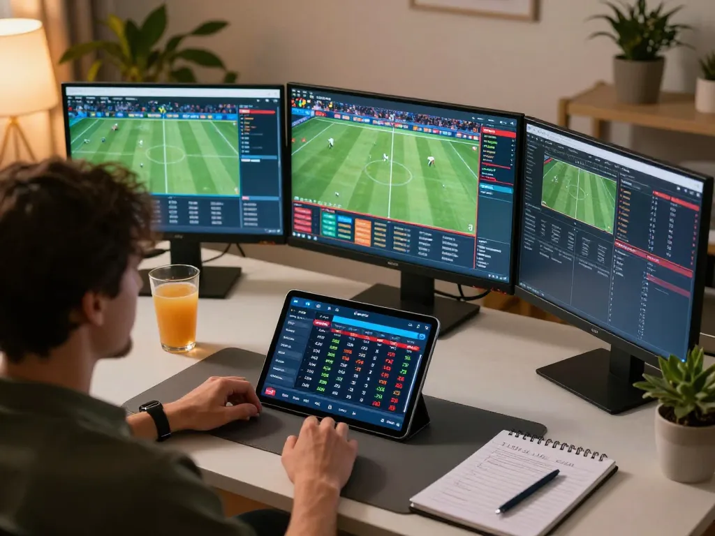 Engaging in sports betting with nowgoal app, showcasing live odds and match analysis strategy