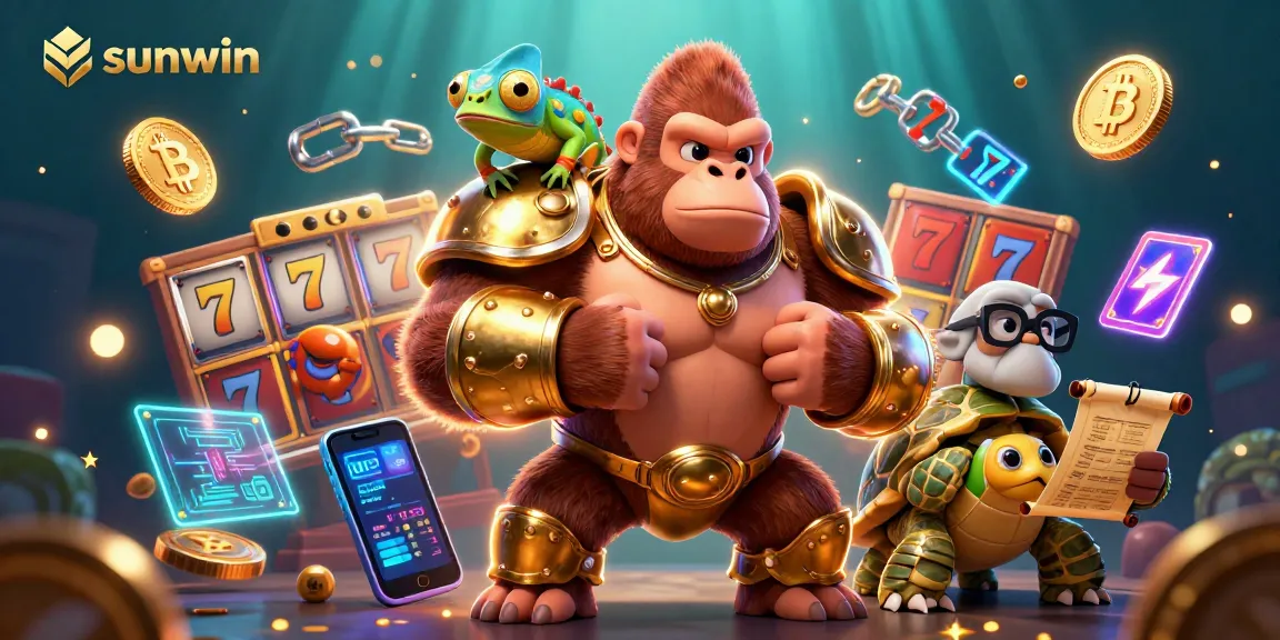 Experience thrilling gameplay with sunwin in a vibrant 3D casino scene featuring engaging slot mechanics.