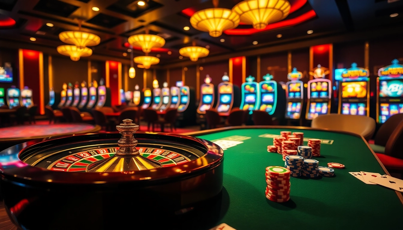 Experience the excitement of gambling with slots and the roulette wheel at https://gg88.biz/ in a luxurious casino setting.