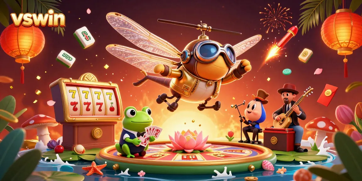 Experience thrilling gameplay with VSwin's vibrant casino environment featuring immersive elements.