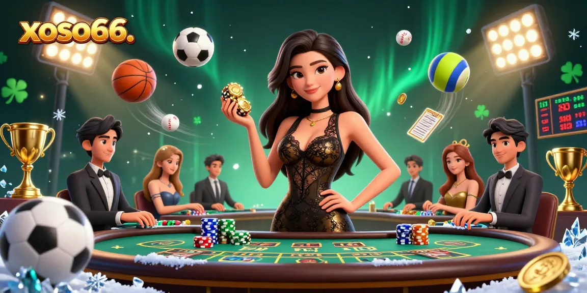 Experience the excitement at xoso66. with a confident player at a VIP baccarat table in an exquisite casino atmosphere.