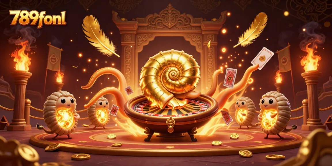 Experience thrilling gameplay with the 789fonl gaming adventure featuring an ancient giant nautilus and vibrant casino elements.