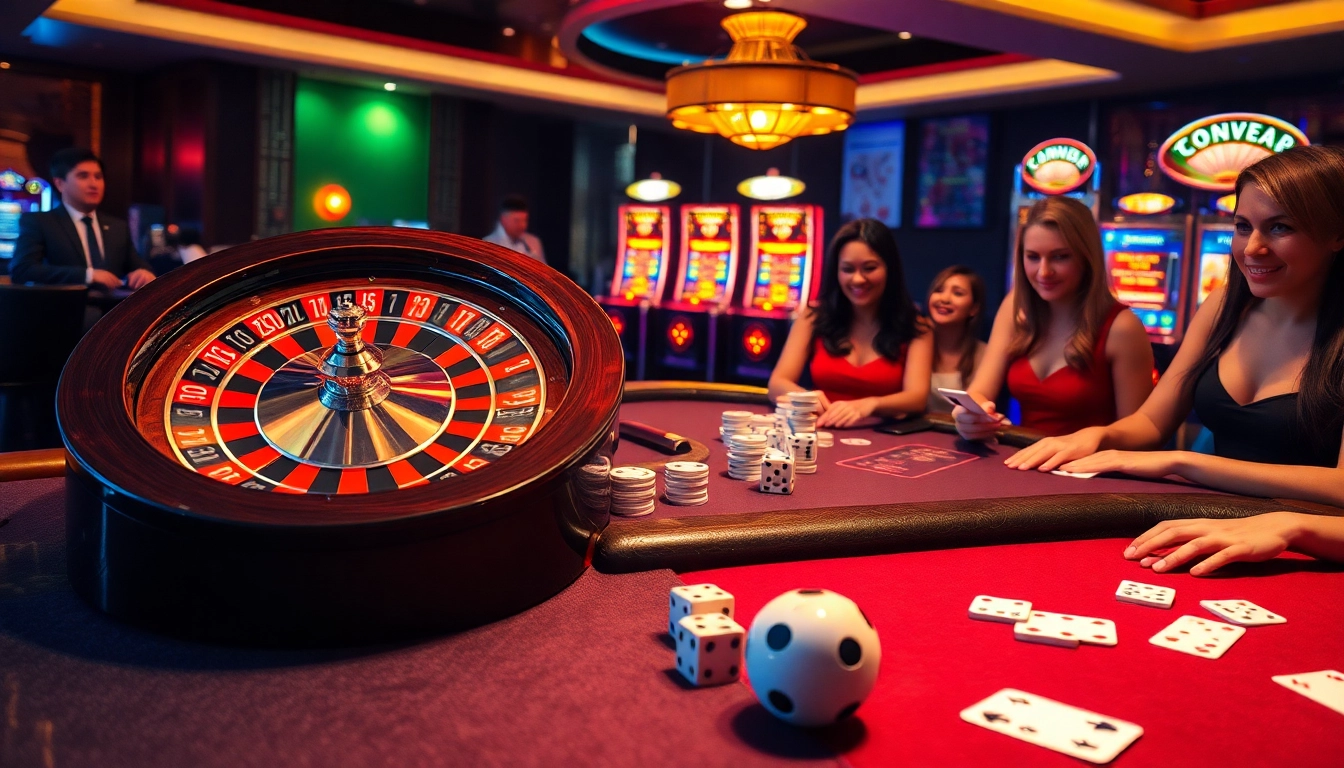 Experience thrilling gameplay with MK8 at a luxurious casino with roulette and poker enthusiasts.