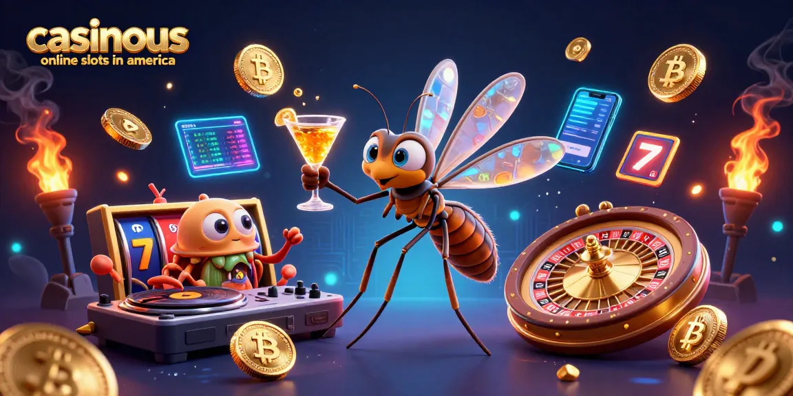 Engage with casinous online slots in america, exploring vibrant digital casino elements in a rich 3D scene.
