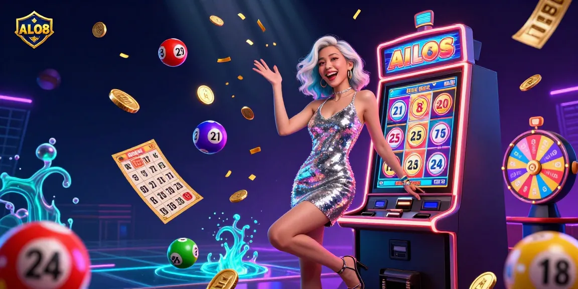 Experience thrilling winning moments at ALO8 with dynamic gaming elements and vibrant visuals.