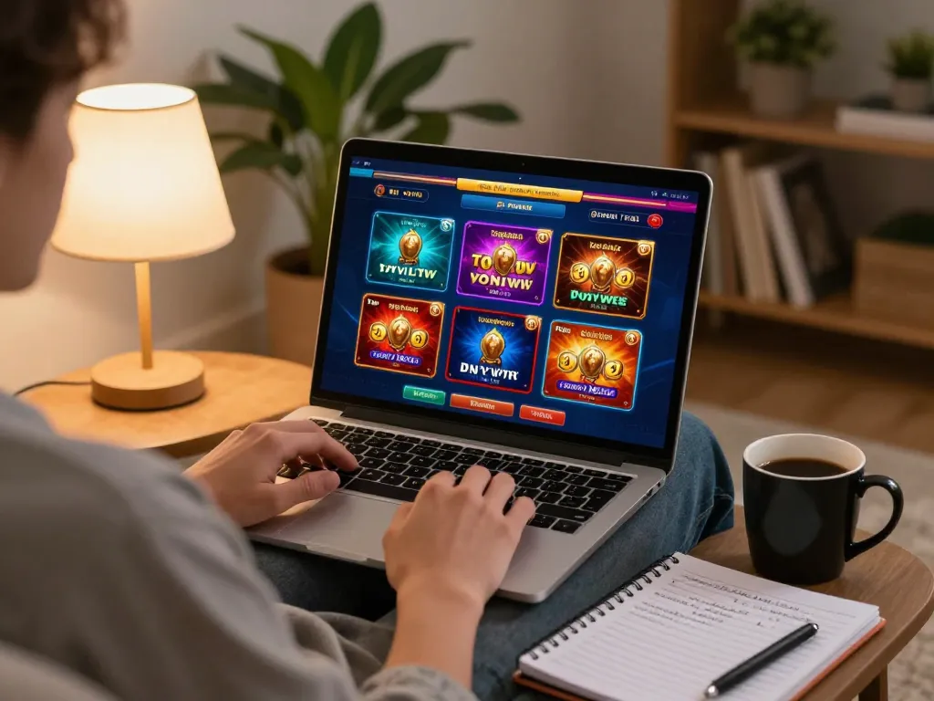 Engaging in strategic online gaming at https://x88.design/, a player explores various betting options on their laptop.