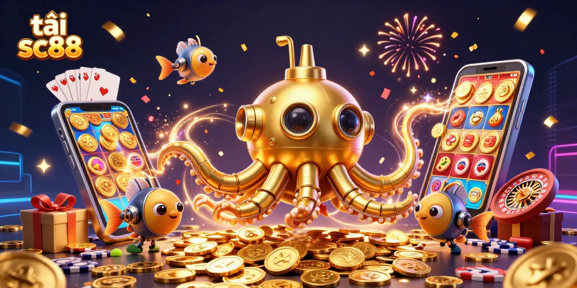 Engage with the thrilling world of gambling as you tải sc88 and explore a vibrant underwater casino adventure.