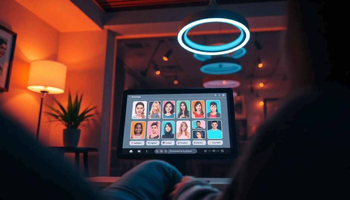 Interactive interface of nsfw ai platforms showcasing engaging character interactions.