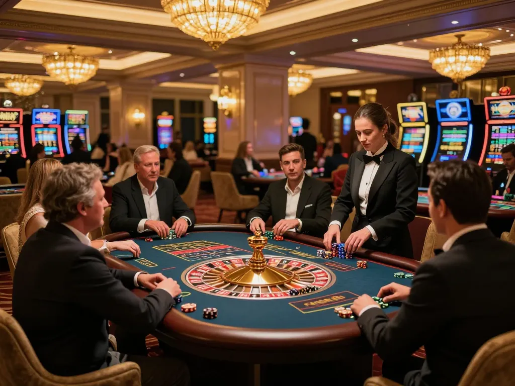 Players engaging with the thrilling roulette experience at 789WIN casino, showcasing excitement and strategic betting.