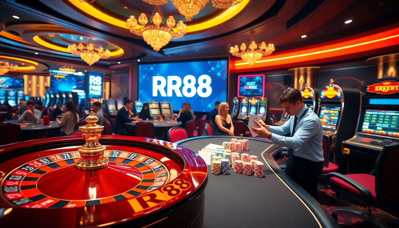 Experience high-stakes gaming at RR88 with exciting roulette and poker gameplay.