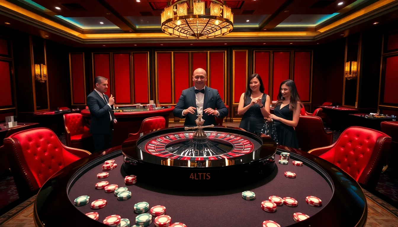 Experience the excitement of a luxurious casino scene with roulette action at https://az888.futbol showcasing high-stakes fun.