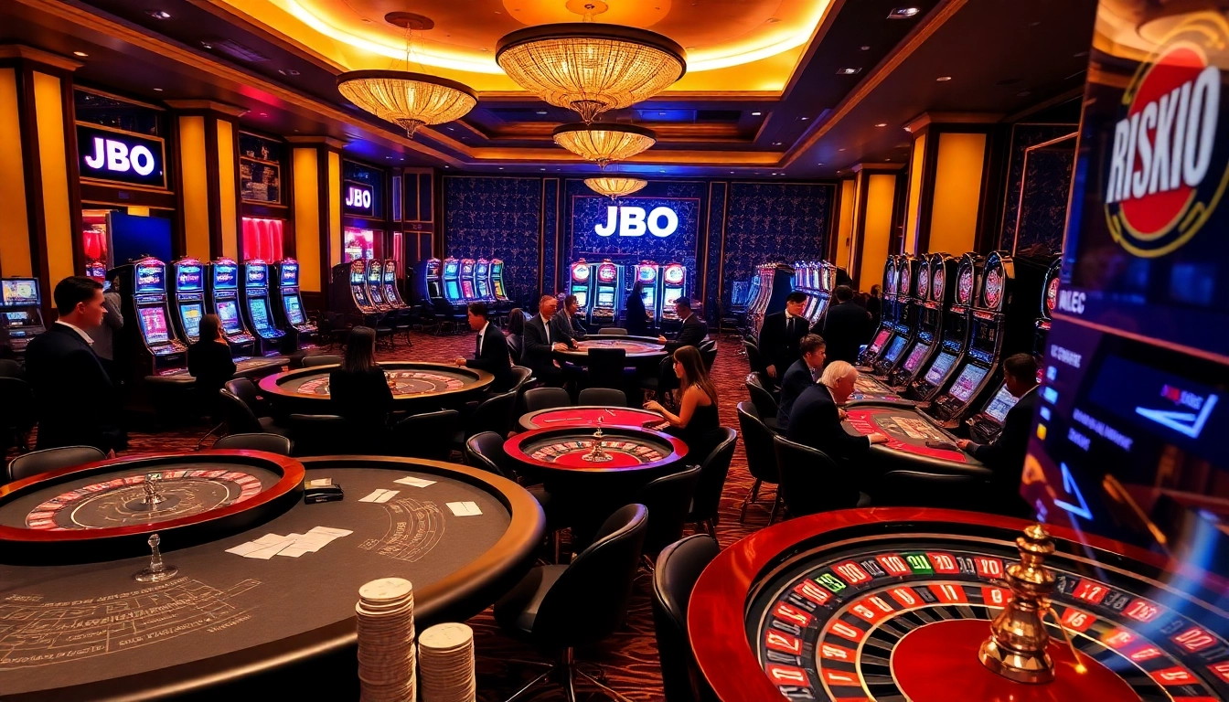 Engage with JBO's thrilling online casino experience featuring vibrant tables and exciting gameplay.