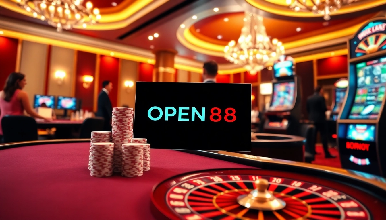 Experience the thrill of gaming at OPEN88 with a vibrant casino atmosphere and exciting betting options.