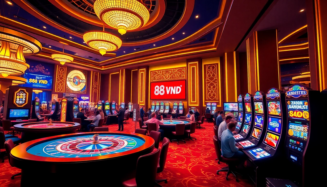 Experience the thrill of casino gaming with 888VND's vibrant online betting interface.