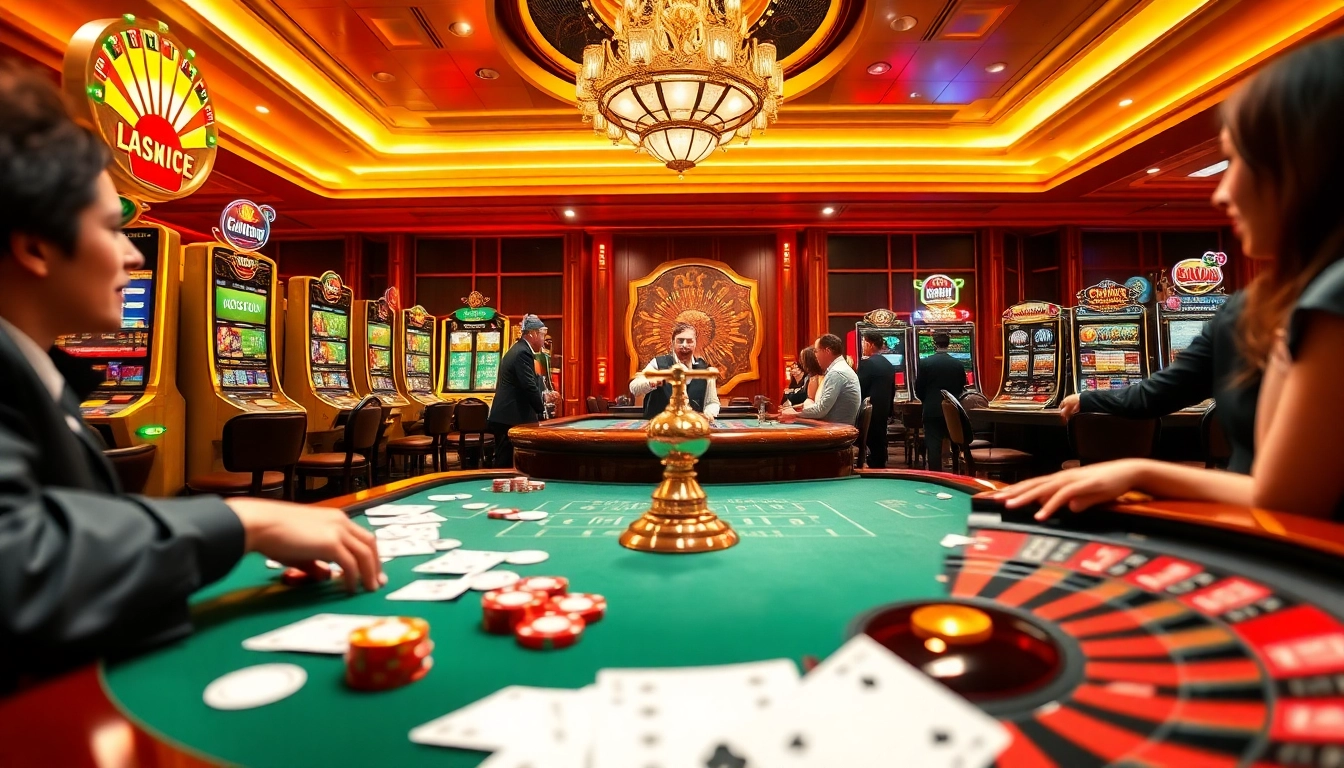 Experience the excitement of the win678 game with players at a vibrant casino table.