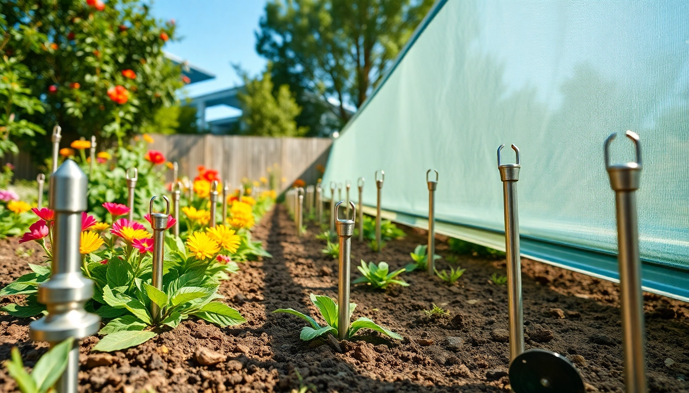 חקור מגוון יתדי עוגן שמבטיחים גינות צבעוניות וכיסויי יריעות, המדגישים חדשנות ופרקטיות.