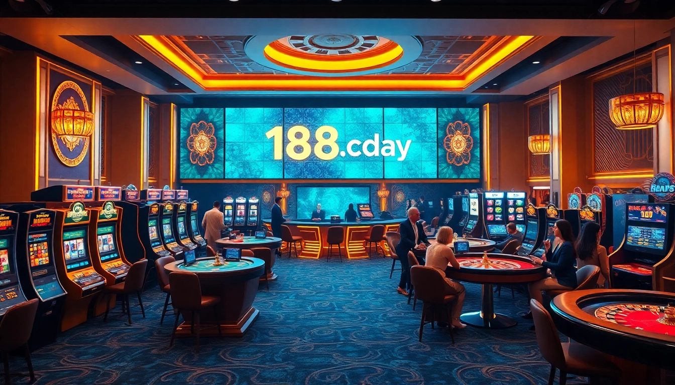 Primary gaming action at https://188v.today/ casino with players engaged in luxury gambling.